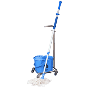 Floor-washing system for spin mop ready to use