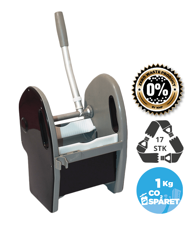 Recyclable mop press for collapsible mop systems