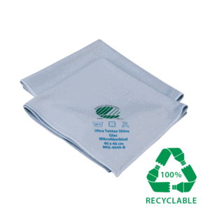 Nordic swan ecolabelled glass microfiber cloth