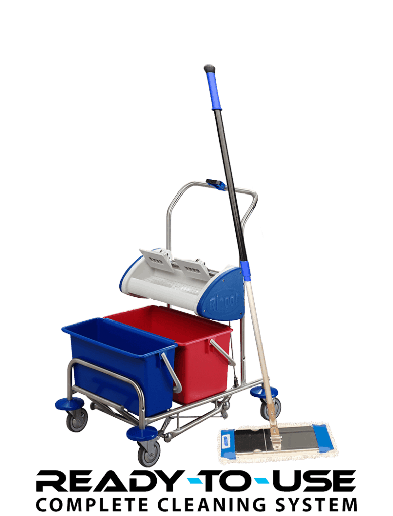 Ringo cleaning trolley Small With foot activated wringer NMF
