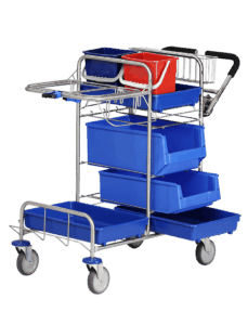 Large basic cleaning trolley