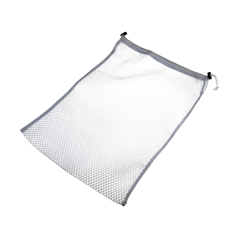Large mesh washing net with cord