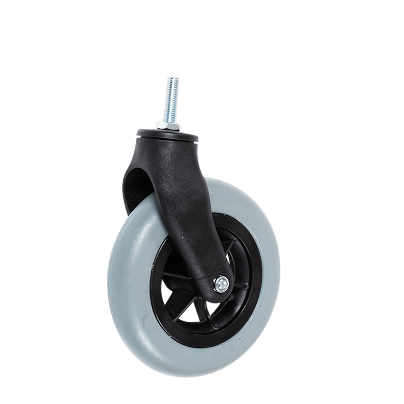 Outdoor rubber wheel for cleaning trolleys