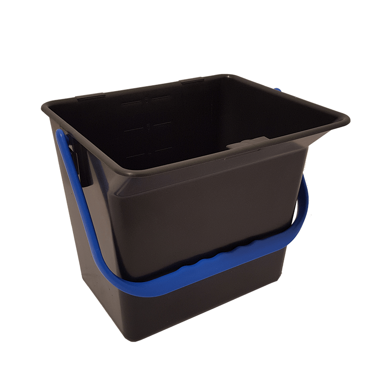 Sustainable cleaning bucket with blue handle
