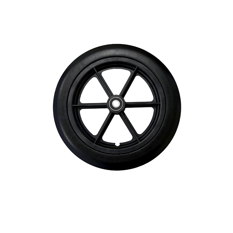 Big outdoor rubber wheel for cleaning trolleys