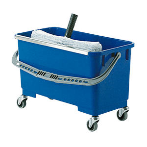Window Cleaning bucket - With wheels and sieve - Nordisk Microfiber